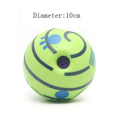 Green vinyl dog molar chew ball, 10cm diameter, non-toxic and bite resistant training toy
