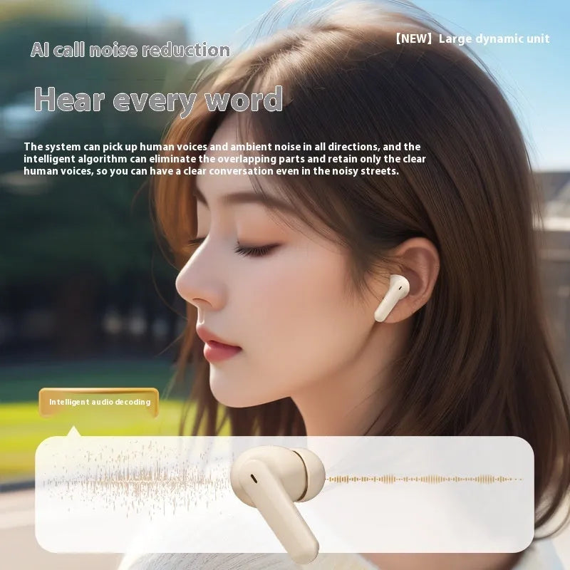 Game low latency wireless sports headset with digital display and noise reduction, available in black colour