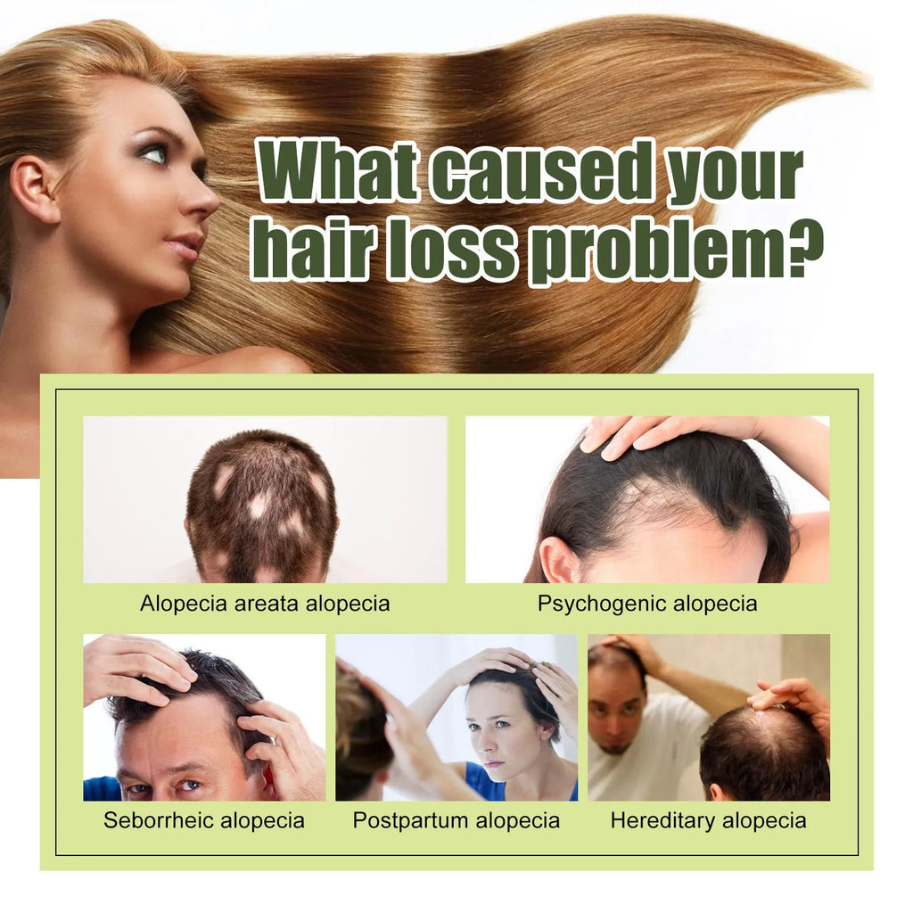 60ml bottle of anti-fall repair hair essential oil for dry, brittle hair.
