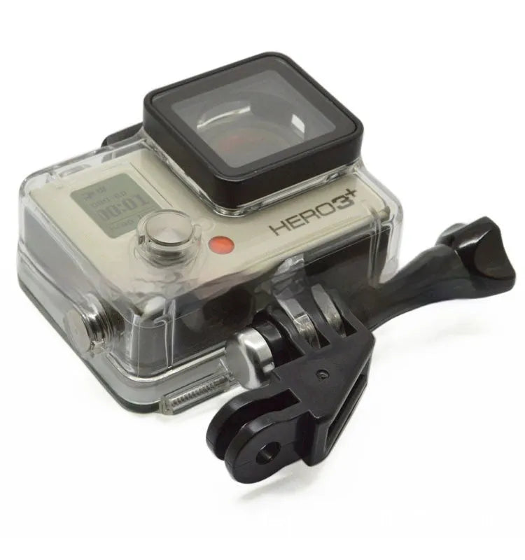 Sports camera corner adjusting arm in black plastic for GoPro multi-angle mounting