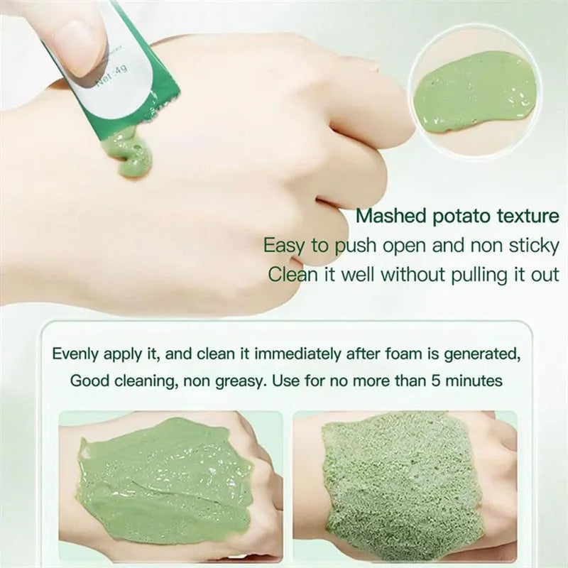 Natural organic avocado deep cleansing bubble mask 12-pack 4g each box