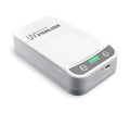 UV disinfection box with USB port, showing internal chamber for a mobile phone.