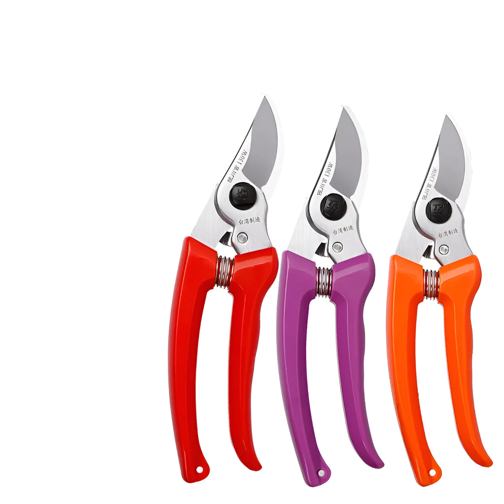 130W pruning shears with SK5 high carbon steel blades for garden landscaping work