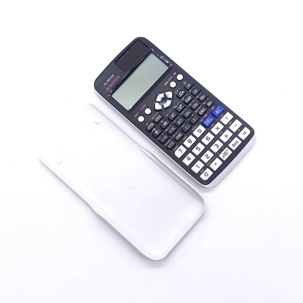 991EX solar-powered scientific calculator in black, blue, or pink colours