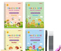 Children's English groove magic calligraphy set with notched post and ten pen refills