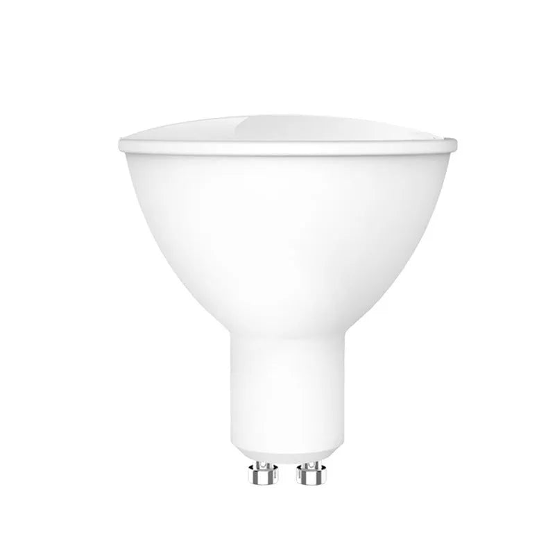 Smart GU10 RGBCCT LED spotlight with wifi control and compact 50mm diameter design
