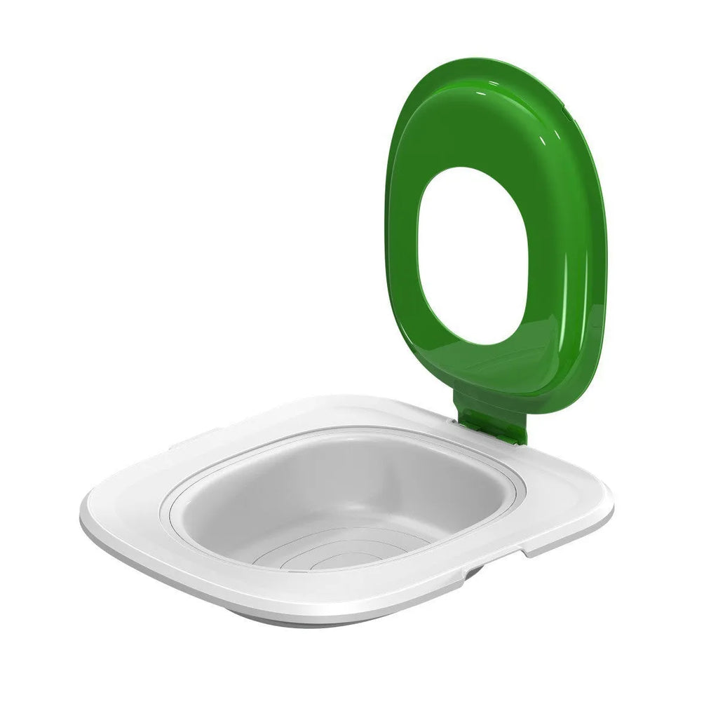Fifth generation blue cat litter training toilet with removable absorbent mat
