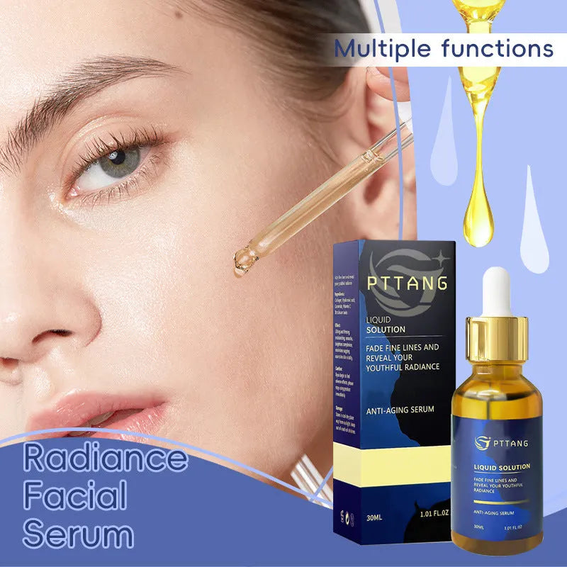 Glorious Facial Liquid moisturiser bottle measuring 10.1cm tall