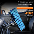 Magnetic car phone holder with suction cup mounted on dashboard air vent showing a smartphone attached