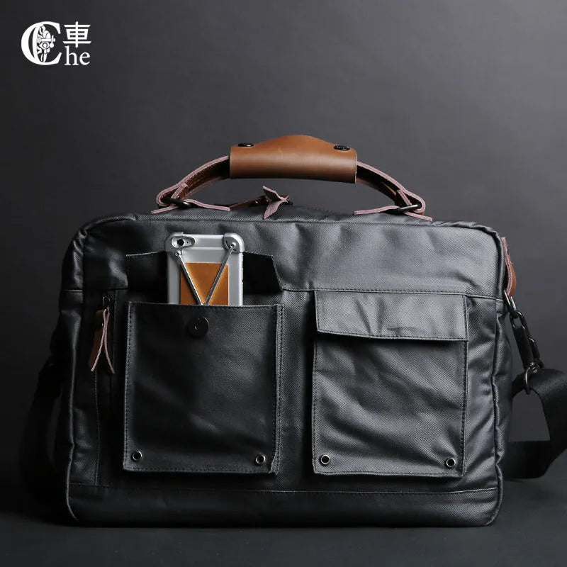 Dpark black laptop bag with a single shoulder strap, sized for a 14 or 15 inch laptop.