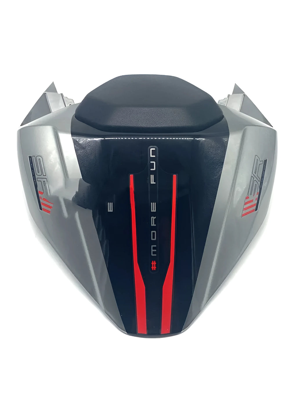 CFMOTO 450SR motorcycle rear seat cushion with 20mm height increase in Speed Gray colour