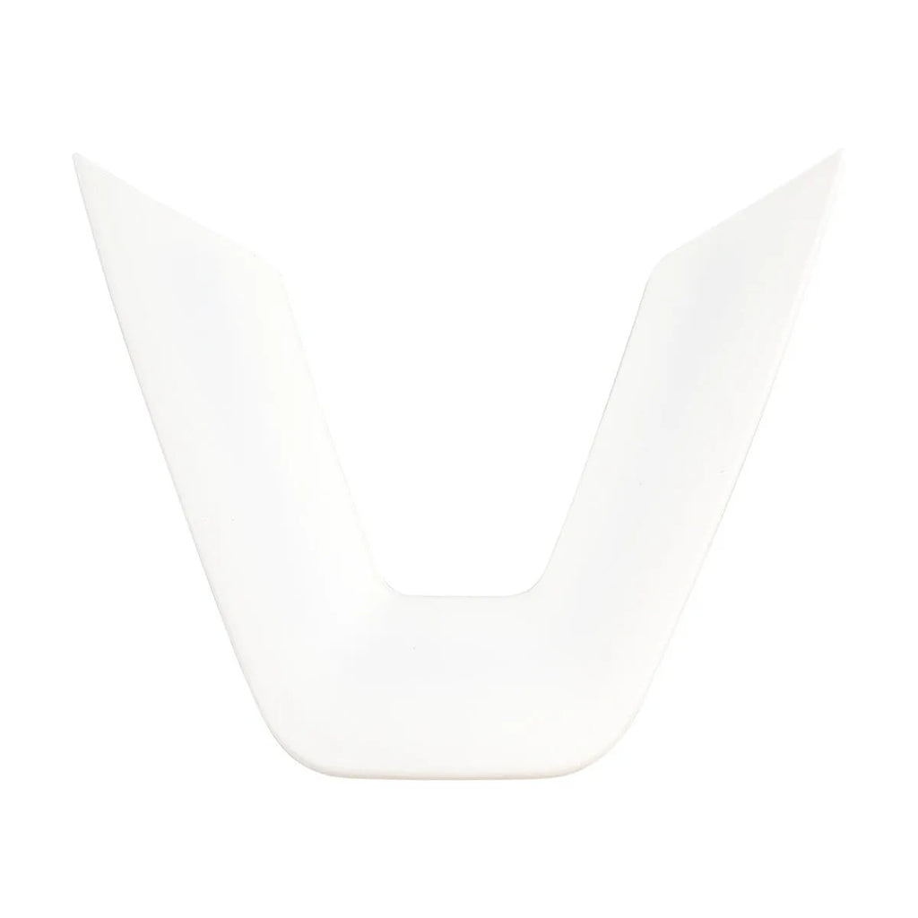 White plastic ABS steering wheel patch for car interior renewal and scratch protection
