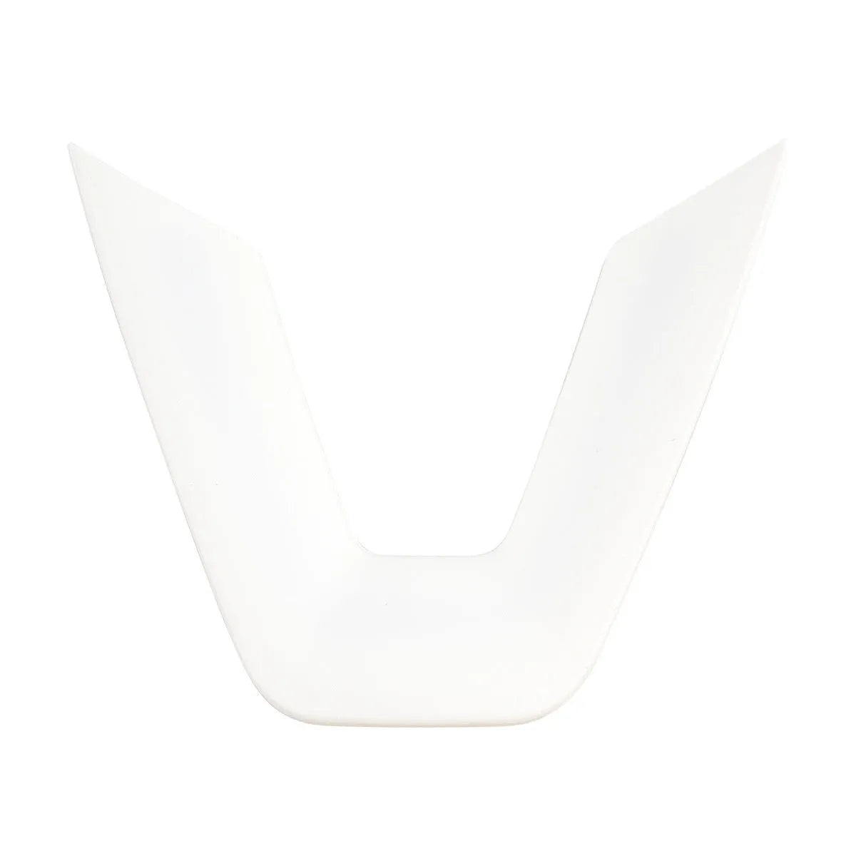 White plastic ABS steering wheel patch for car interior renewal and scratch protection