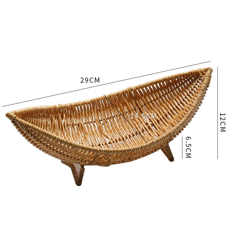 Plastic fruit plate decoration knitted basket dim sum rack in melon seeds fruit dim sum rack colour