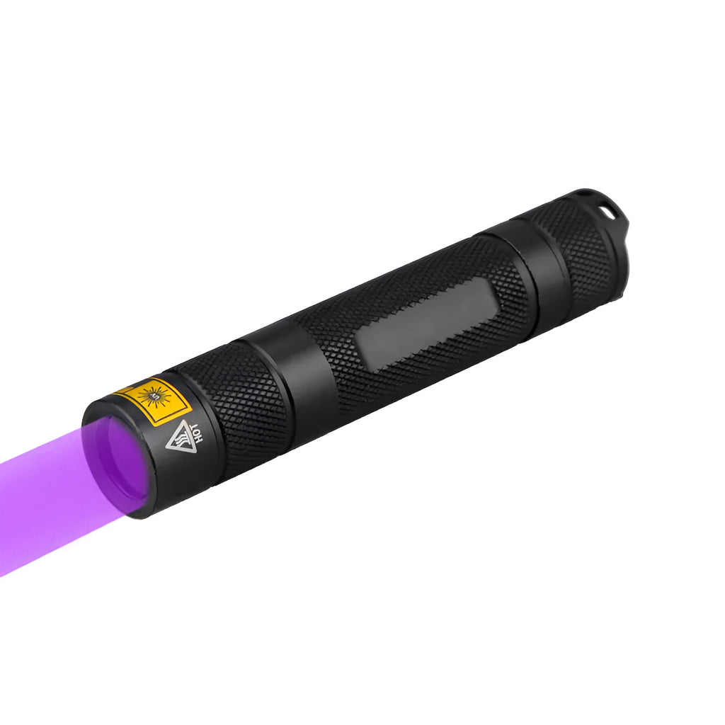 Y36 365nm UV fluorescence detection torch with aluminium alloy housing for professional and home use applications
