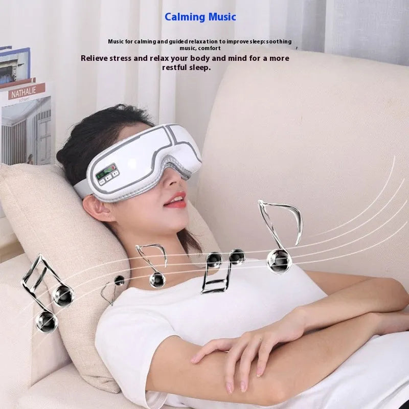 Smart Bluetooth eye massager with wireless design and air pressure massage