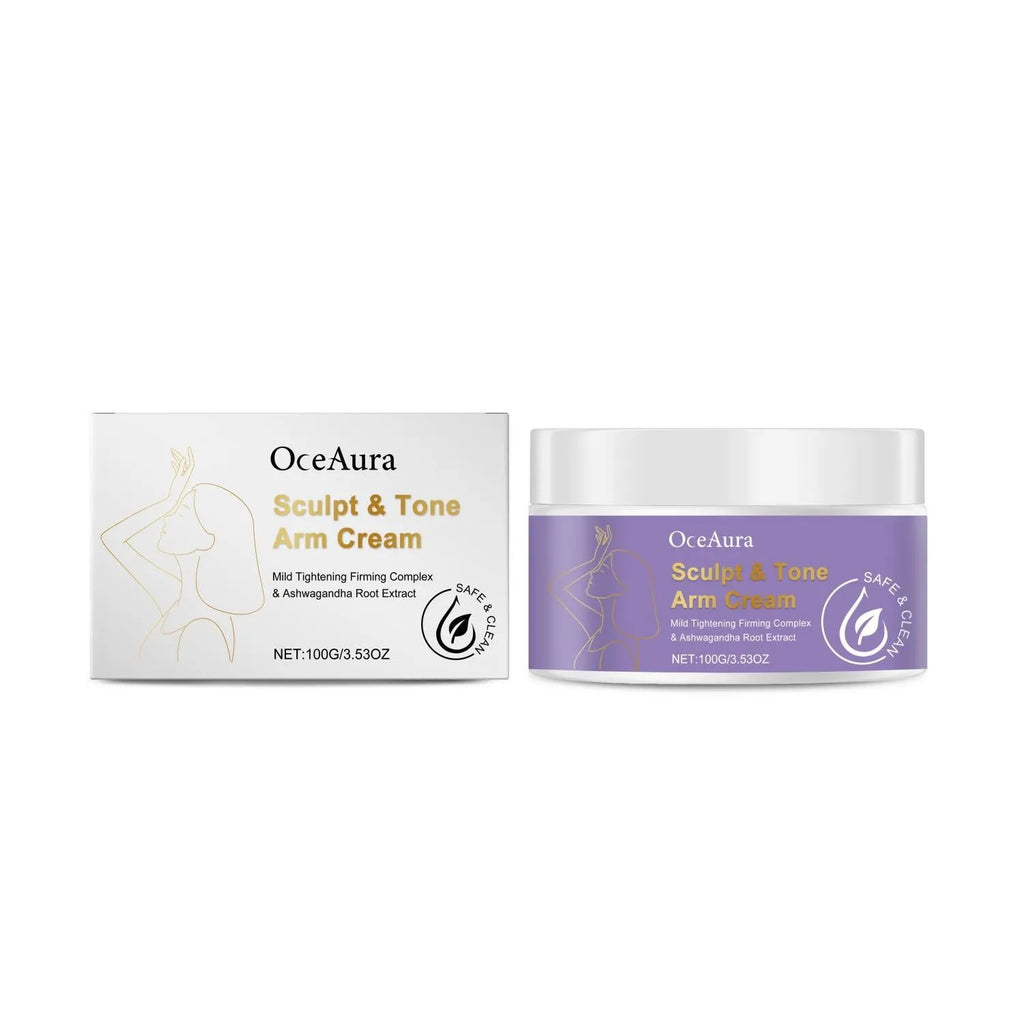 Arm shaping and firming cream tube with hyaluronic acid and inebriate extract in 100g size