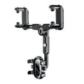 Black ABS automobile rear view mirror bracket for 7th generation upgraded folding rod mirrors