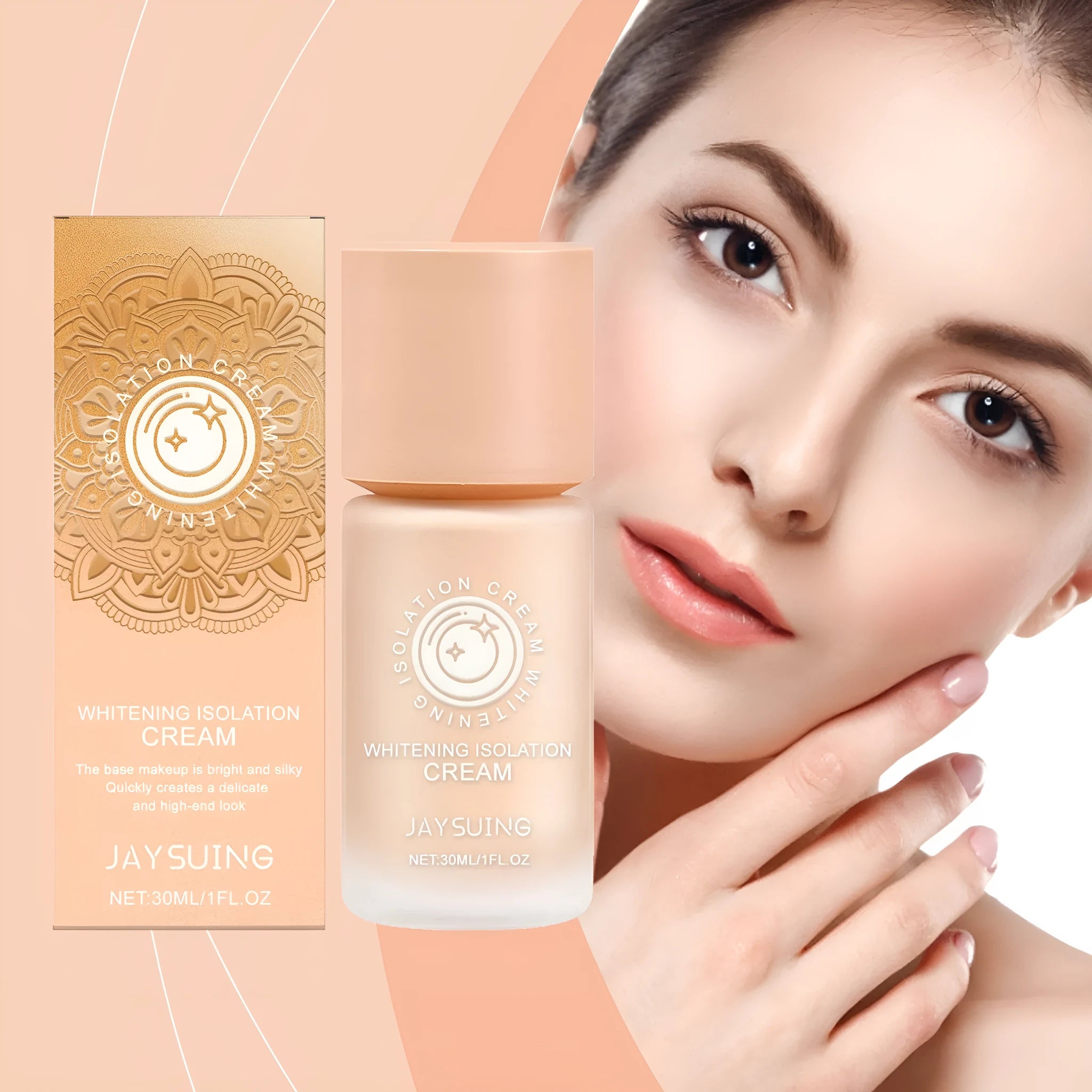 Clear moisturising make-up primer cream in 30ml isolation lotion packaging