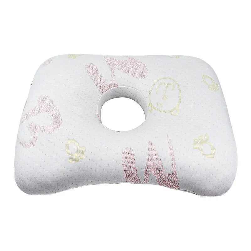 Chinese style single hole ear pillow for beauty salons in Boer Grey colour, showing dimensions of 39 by 28 cm.