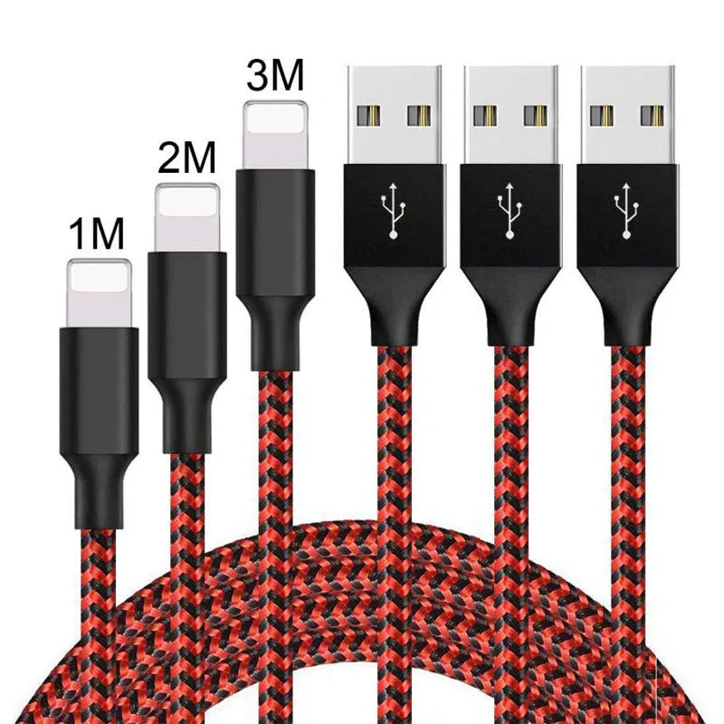 Braided Micro USB fast charging cable for Android phones in black and white colour.