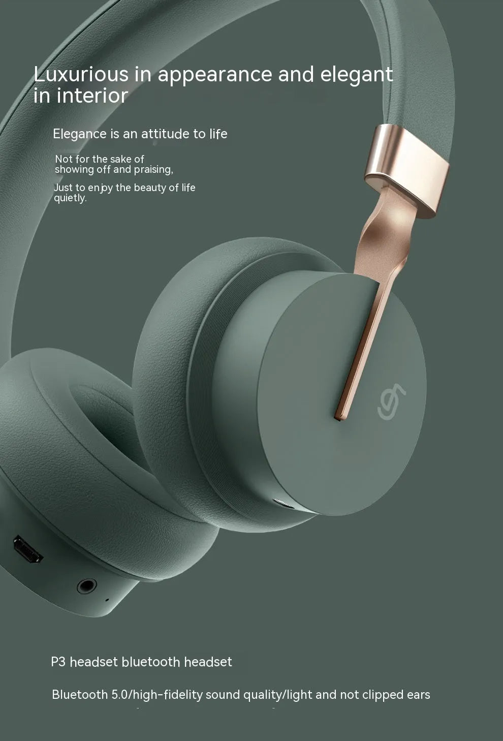 Simple solid colour headworn Bluetooth phone headset shown in one of five colour options.
