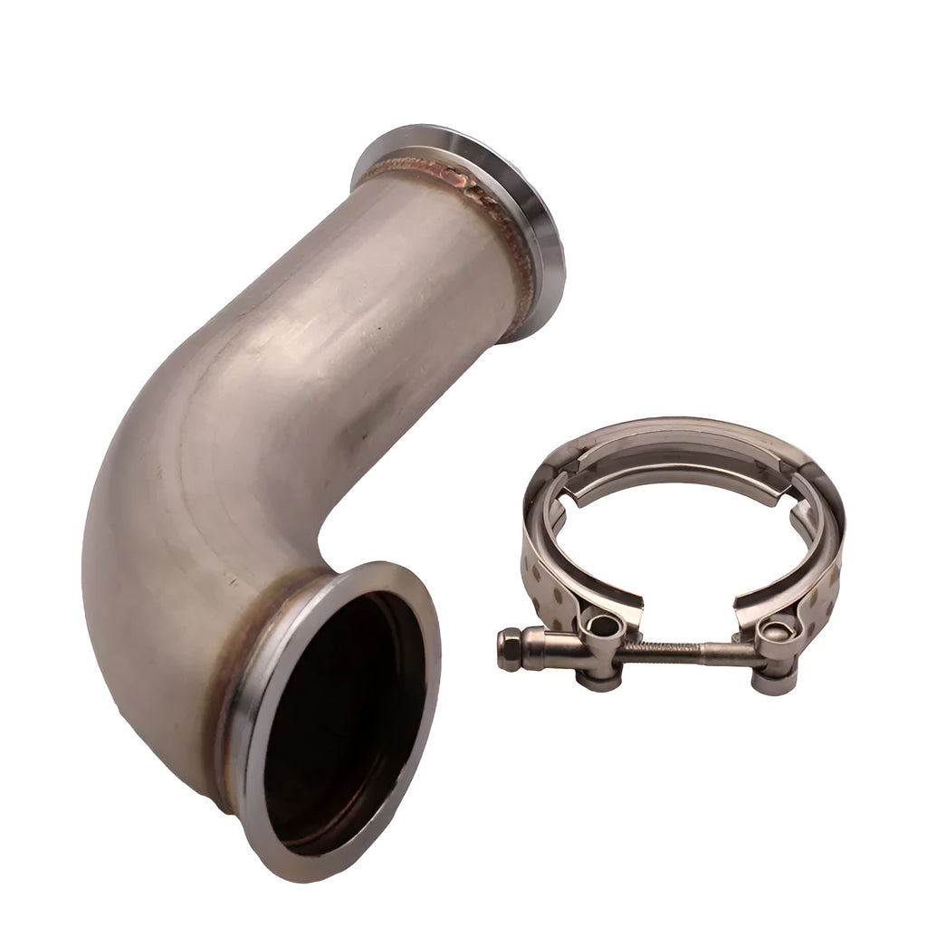 Stainless steel V-clamp downpipe plumbing replacement part