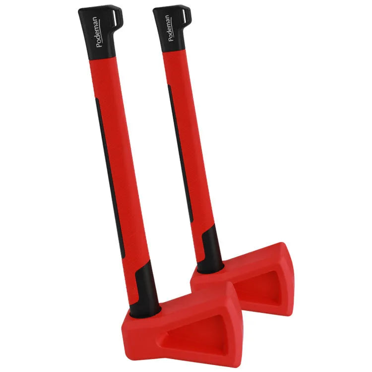 Red plastic home fitness axe muscle trainer for strength conditioning exercises