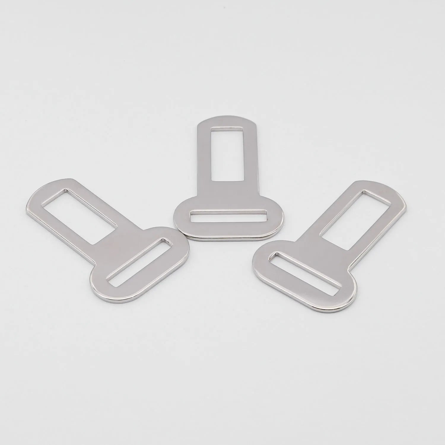 26mm silver metal pet safety belt buckle for dog leash and car restraint