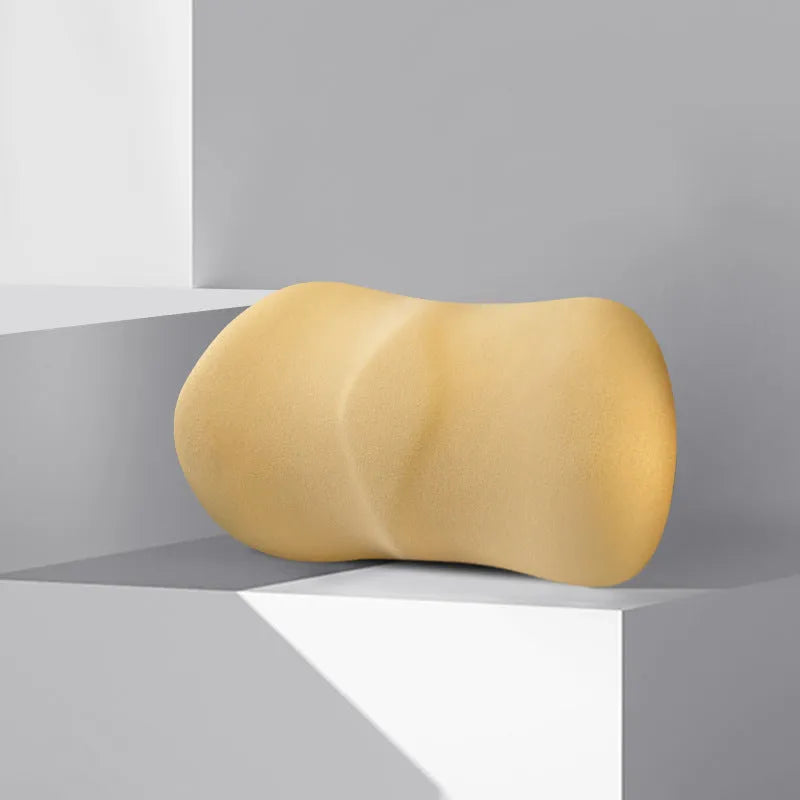 Car seat headrest pillow and lumbar support cushion set in five colour options