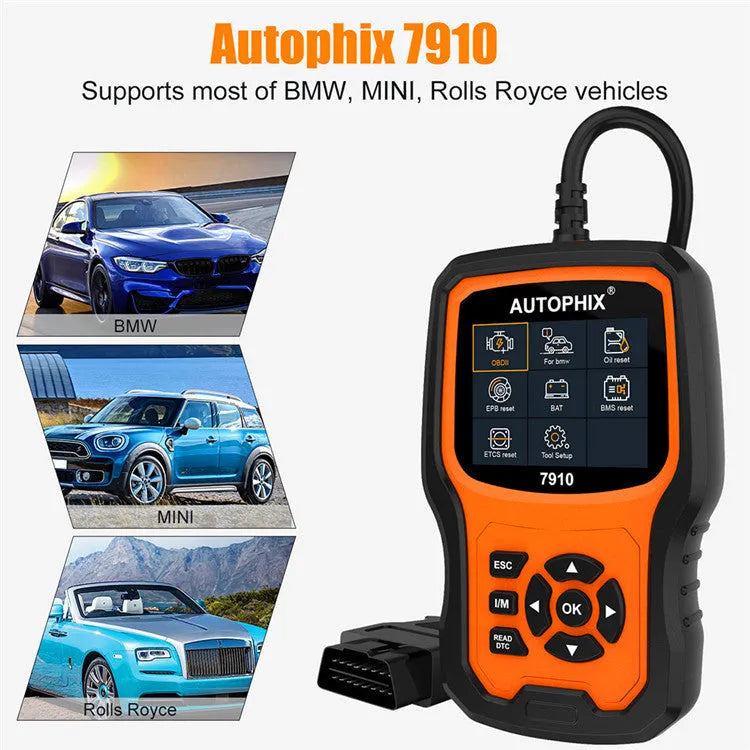 Autophix 7910 automotive OBD2 diagnostic scanner tool for BMW vehicles