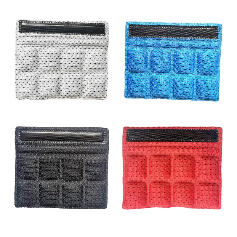 Cycling helmet lining with Velcro chin pad in breathable sponge material