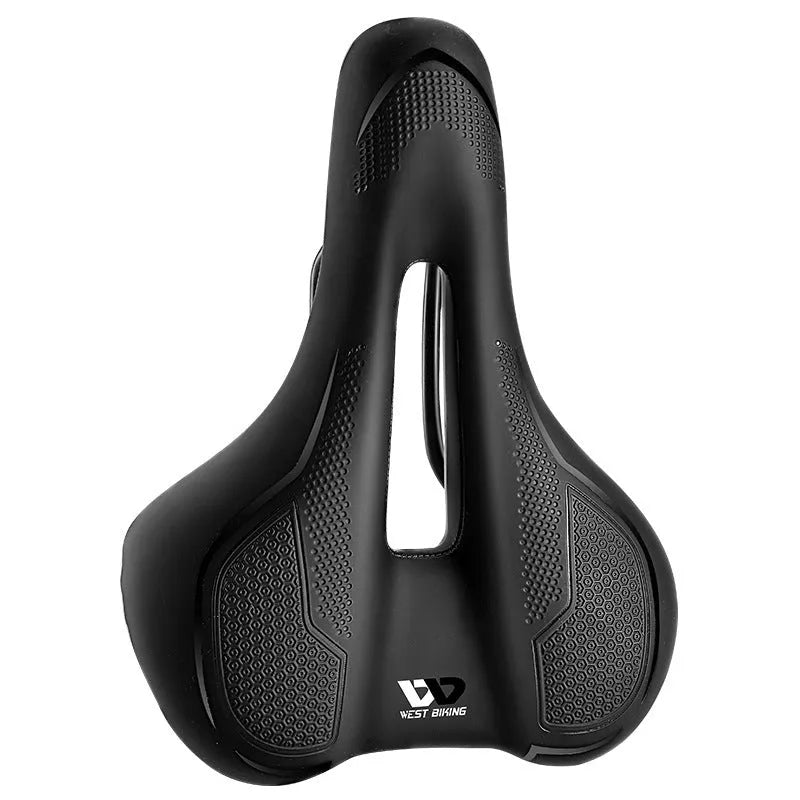 West Rider bicycle saddle cushion with high-elastic sponge and leather cover in black and colourful styles.
