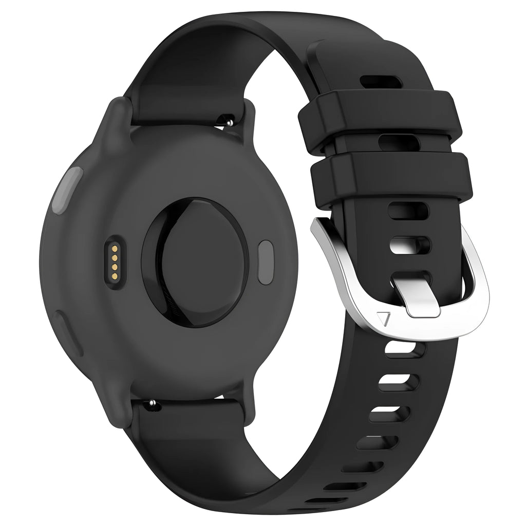 Sports-style silicone watch strap for Jiaming watches in multiple colours and widths.