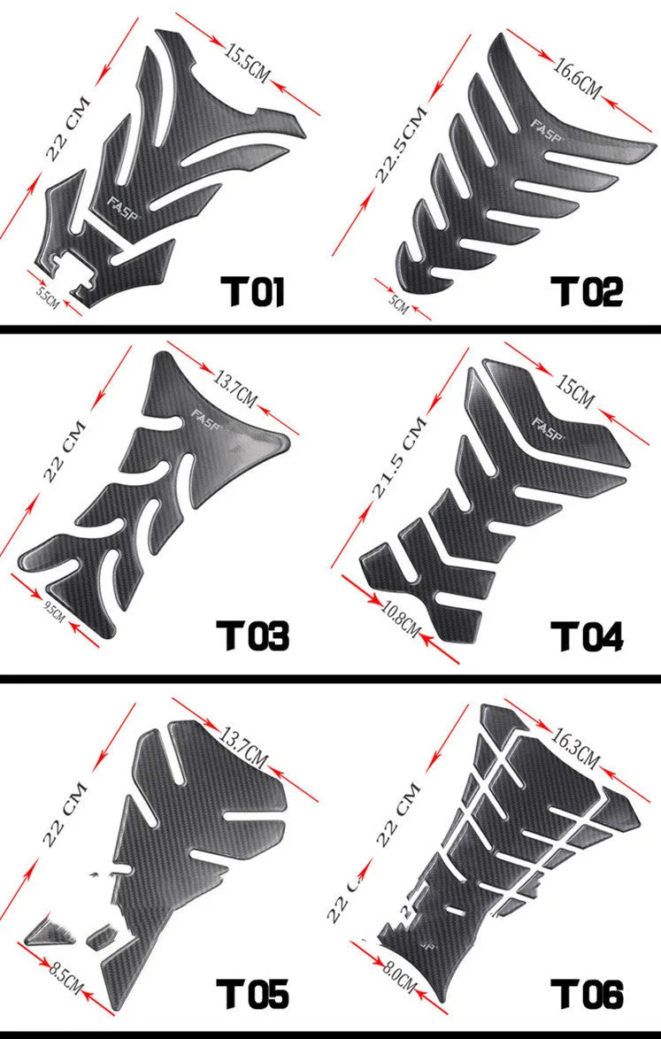5D real carbon fish bone paste for GM sports car fuel tank in TQ009+G001 style