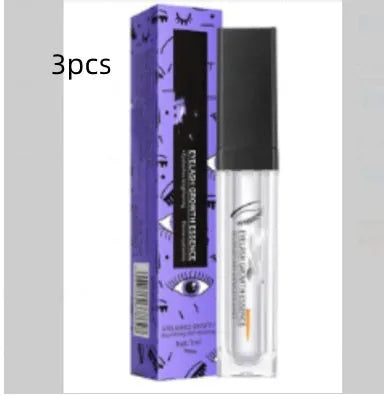Eyelash nourishing liquid in black 7ml bottle for dense lash growth