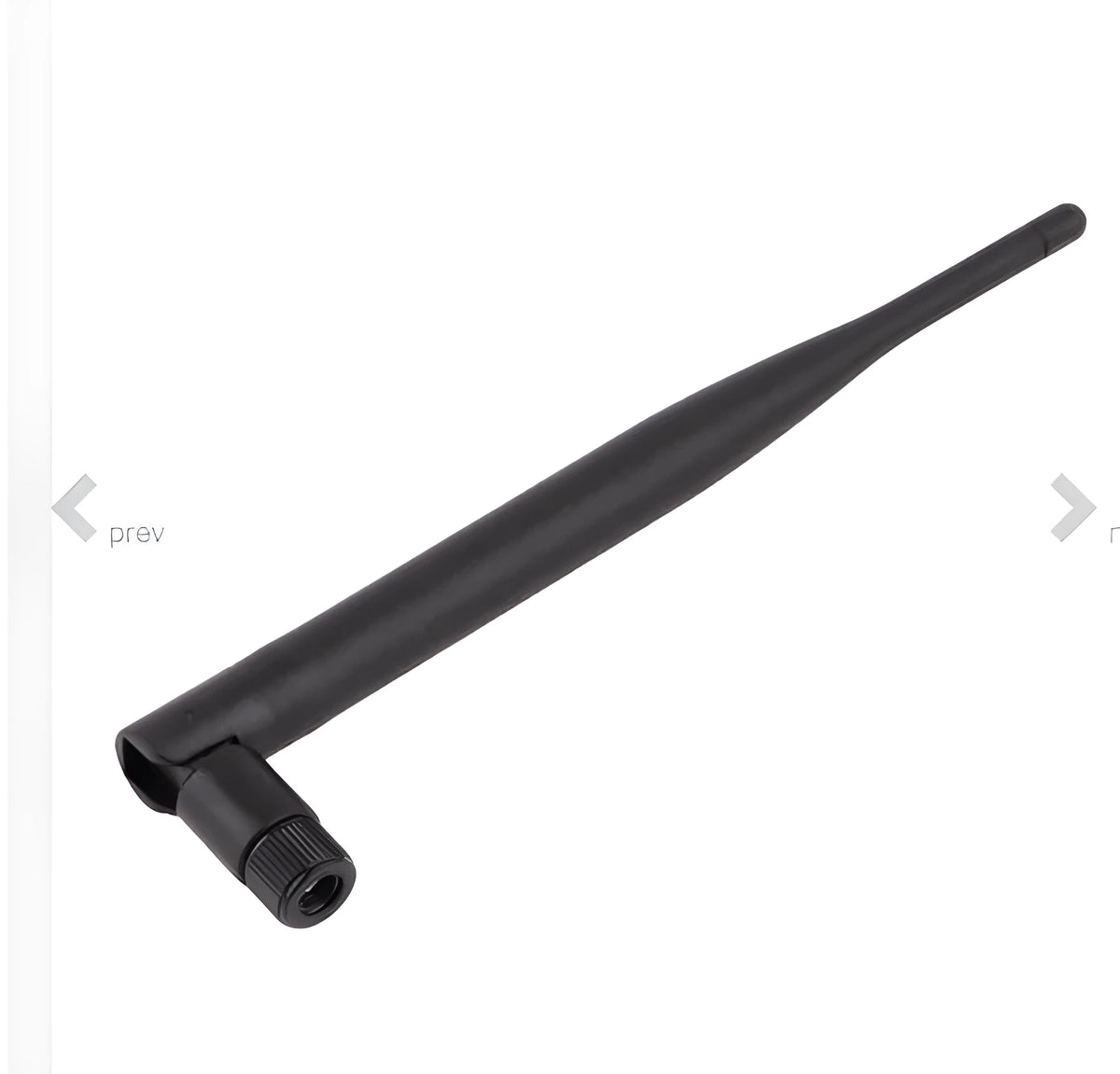 2.4GHz 5dBi WiFi antenna with SMA male connector and flexible rubber body