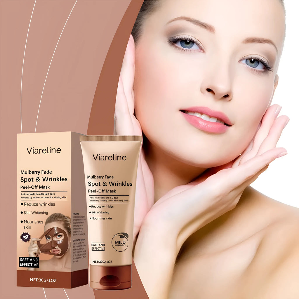 Single-use wrinkle care facial mask with collagen and arbutin, 30g.