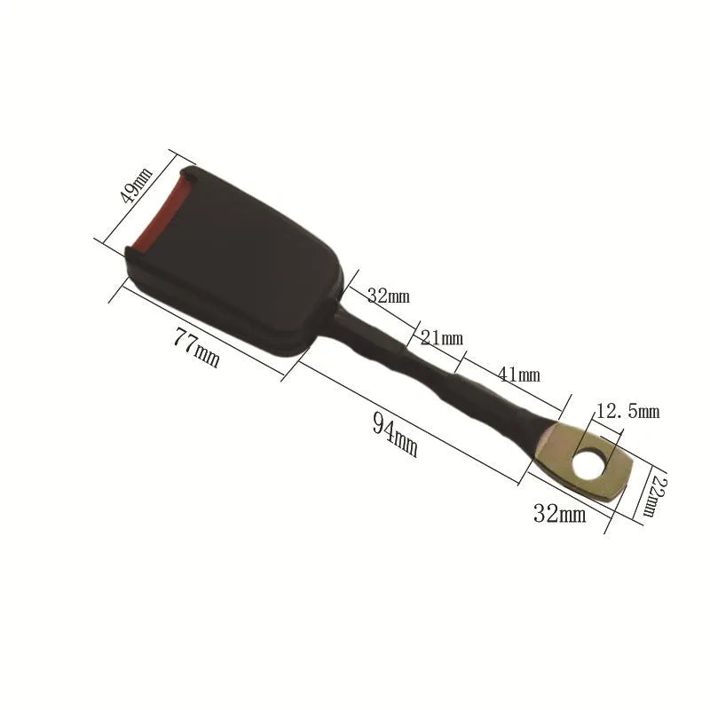 20cm steel car seat belt buckle lock for vehicles with 21cm socket width