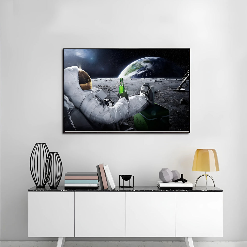 Frameless American style poster print in HZ205 for living room wall decoration, shown as a flat single-piece oil painting print