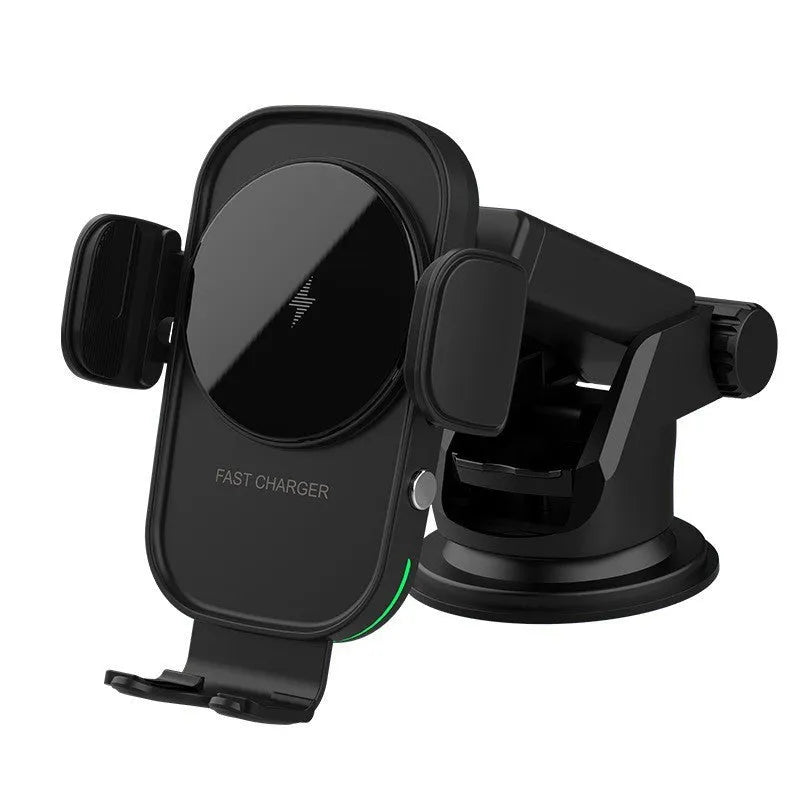 15W car wireless charger with automatic induction clamp for navigation phone holder