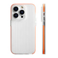 Skin-friendly striped sand non-slip PC protective cover for iPhone 15 Pro Max with frosted finish