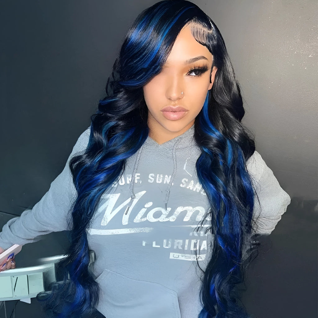 Real human hair lace front headgear with 4x4 lace and star fashion style