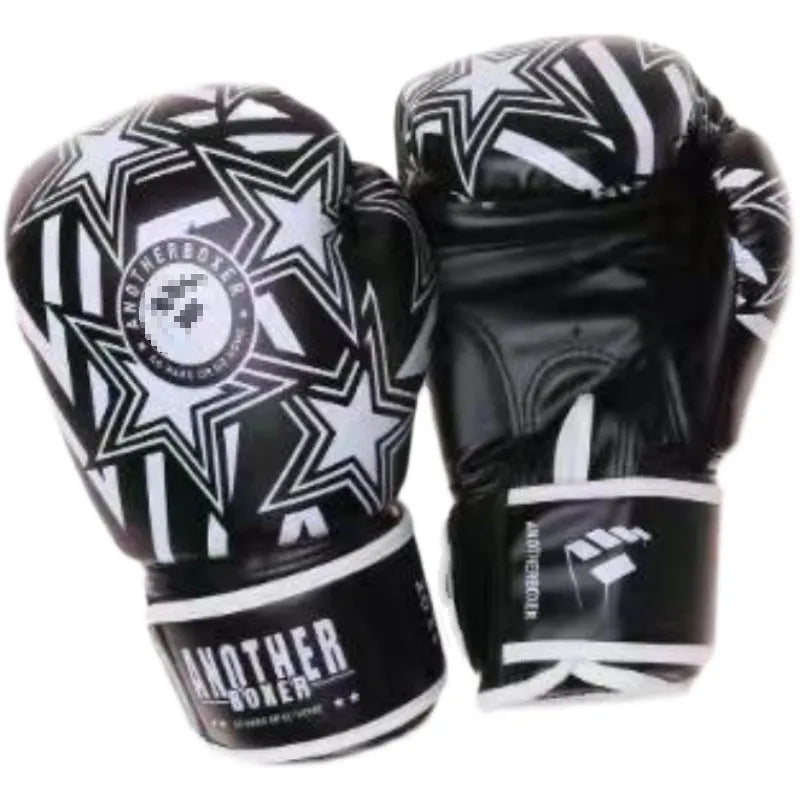 Professional children's boxing Sanda gloves in red, available in sizes from 4 oz to 14 oz.
