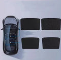 Car sun visor with ice crystal curtain pattern in silver tape material showing beige and black colour options