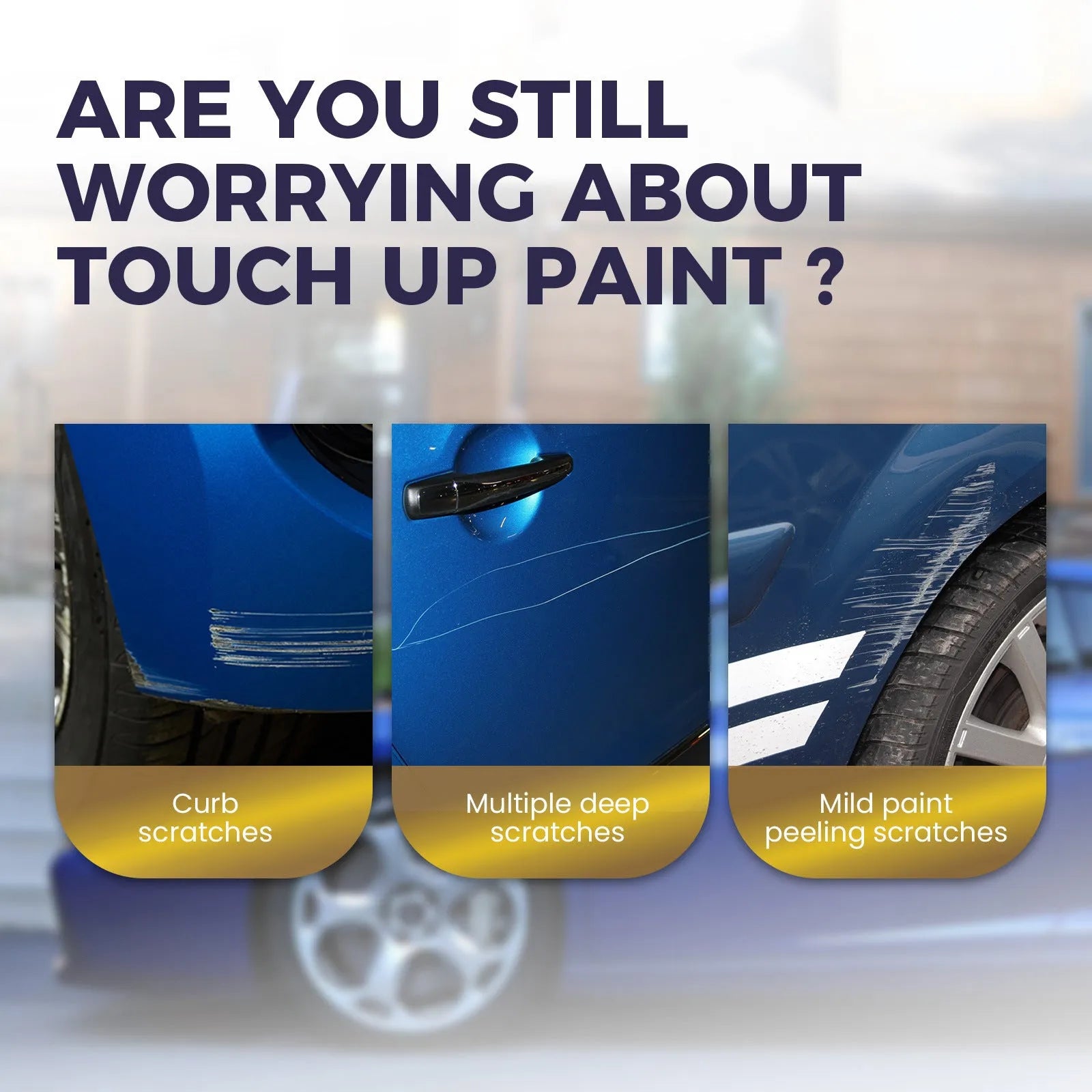 Car scratch wax 100g with sponge and cloth, 9.1cm x 9.1cm wax block for paint repair