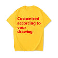 Men's round neck combed cotton T-shirt with printing detail, shown in multiple colour options