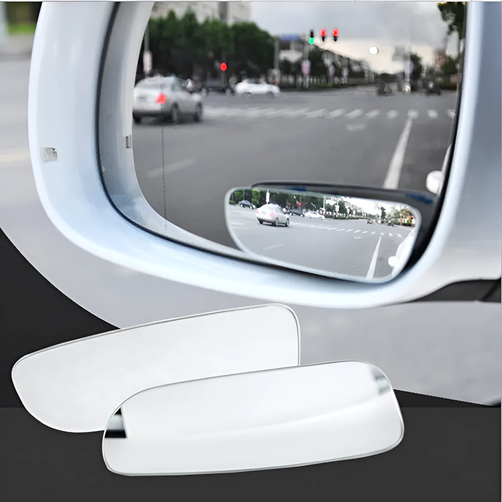 Black framed glass adjustable blind spot mirror for car rearview with DM series colour options