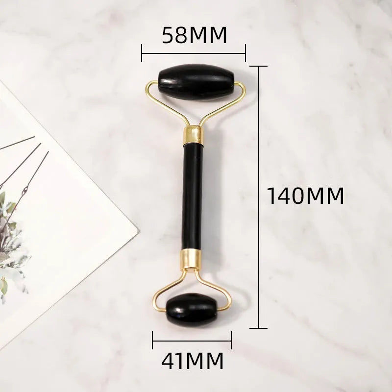 Black Bianstone beauty face care massage device for facial tension relief and skin firming