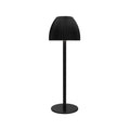 Modern minimalist dimmable night lamp with thin round base in black or white colour